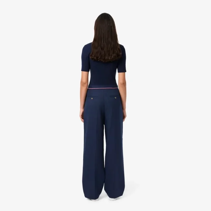 Women’s Oversized Wool Blend Pleated Pants