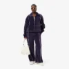 Women’s Oversized Zip-Up Velour Sweatshirt
