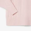 Women’s Patchwork Effect High-Neck Wool Sweater