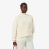 Women’s Patchwork Effect High-Neck Wool Sweater
