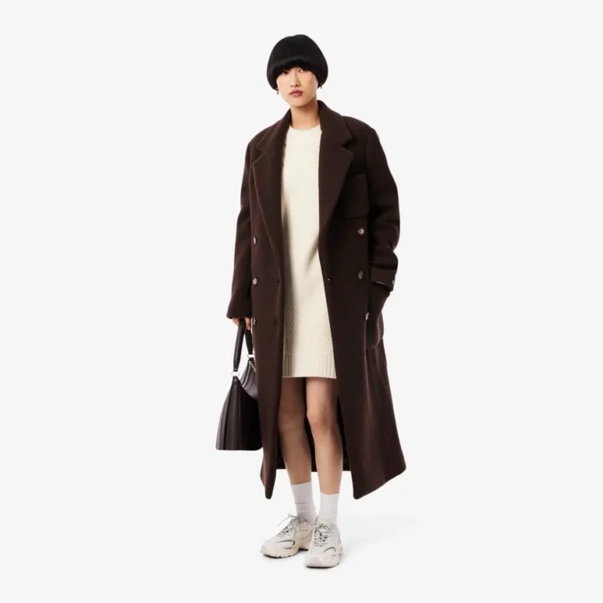 Women’s Patchwork Effect Wool Sweater Dress