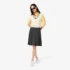 Women’s Pleated Flannel Midi Skirt