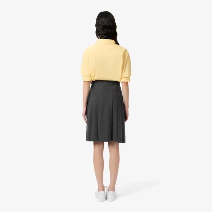 Women’s Pleated Flannel Midi Skirt