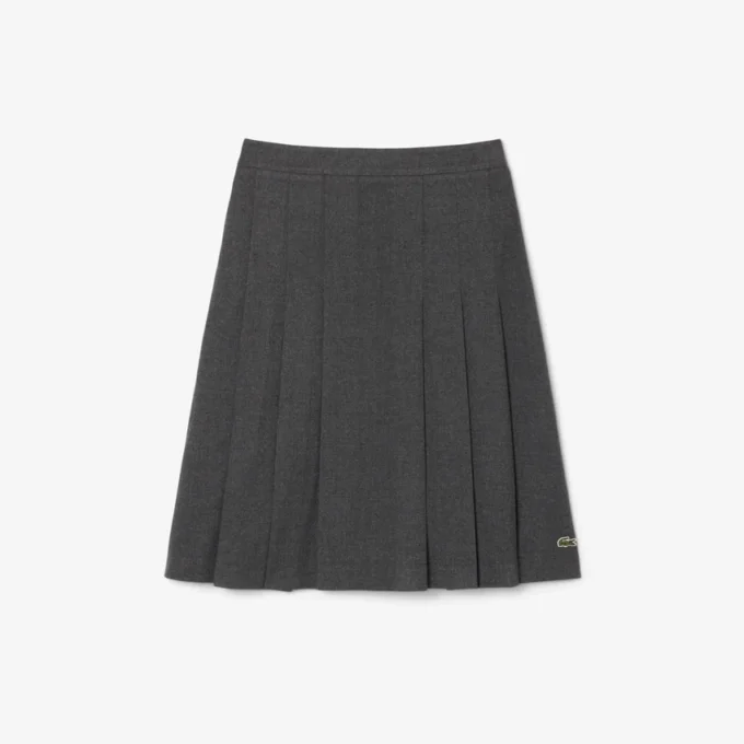 Women’s Pleated Flannel Midi Skirt