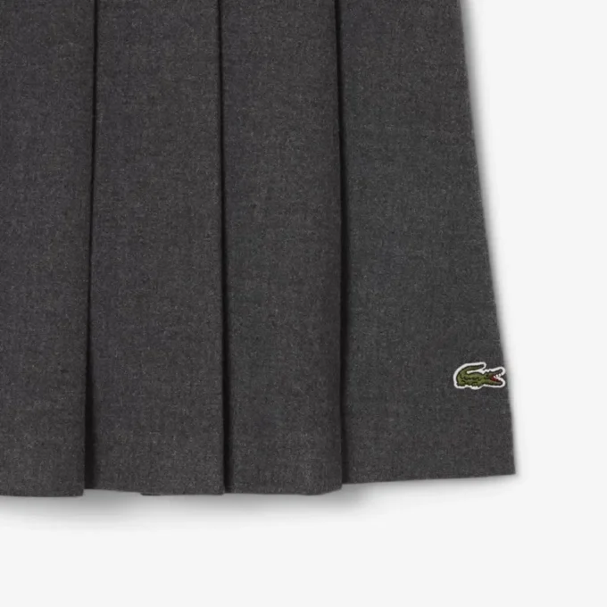 Women’s Pleated Flannel Midi Skirt