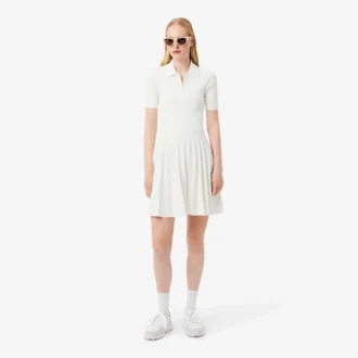 Women’s Pleated Polo Collar Dress