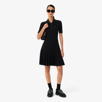 Women’s Pleated Polo Collar Dress