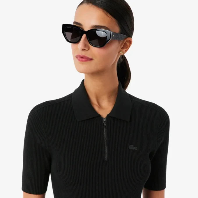 Women’s Pleated Polo Collar Dress