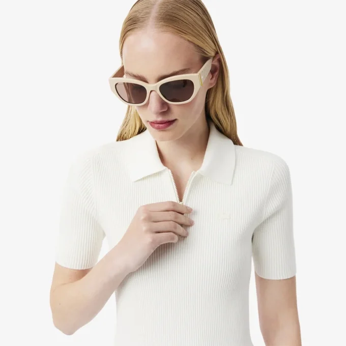 Women’s Pleated Polo Collar Dress