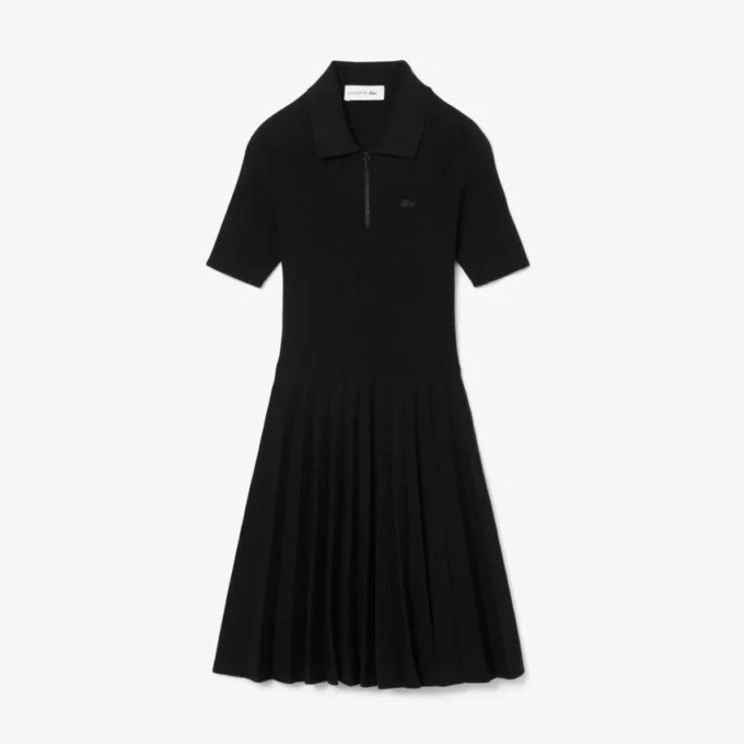 Women’s Pleated Polo Collar Dress