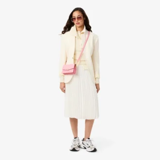 Women’s Pleated Satin Midi Skirt