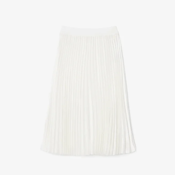 Women’s Pleated Satin Midi Skirt