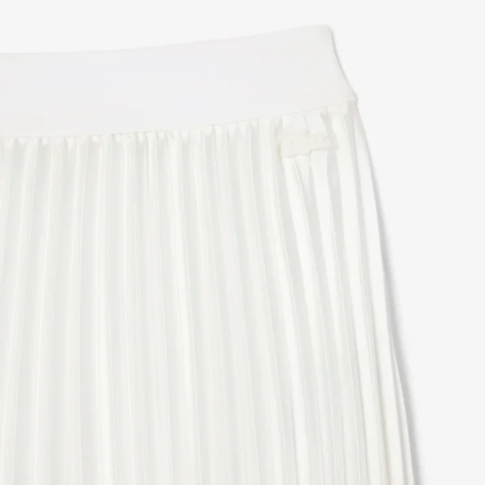 Women’s Pleated Satin Midi Skirt