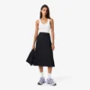 Women’s Pleated Wool Midi Wrap Skirt