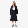 Women’s Pleated Wool Midi Wrap Skirt