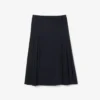 Women’s Pleated Wool Midi Wrap Skirt