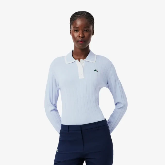 Women’s Polo Collar Stretch Golf Sweater