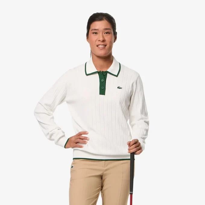 Women’s Polo Collar Stretch Golf Sweater