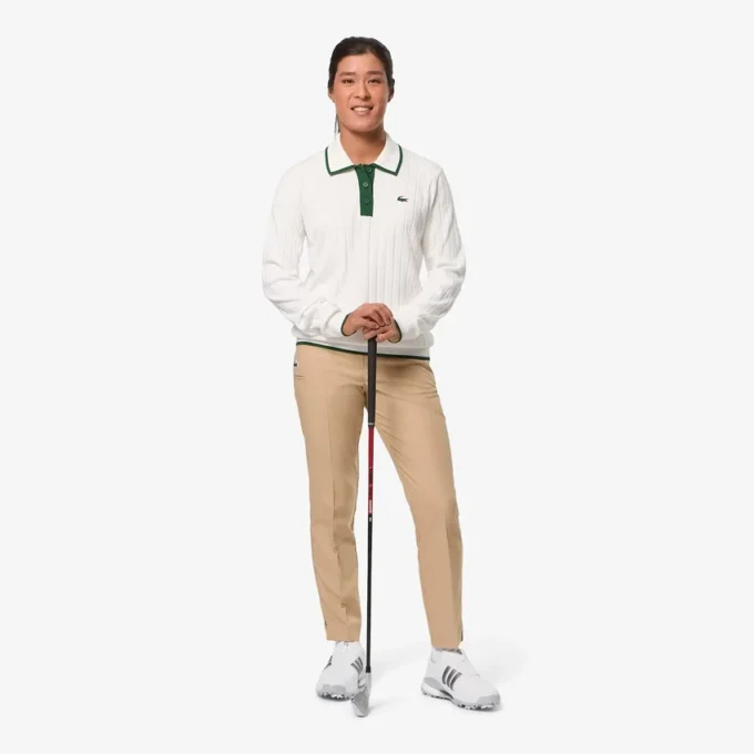 Women’s Polo Collar Stretch Golf Sweater