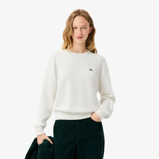 Women’s Relaxed Fit Cotton Crew Neck Sweater