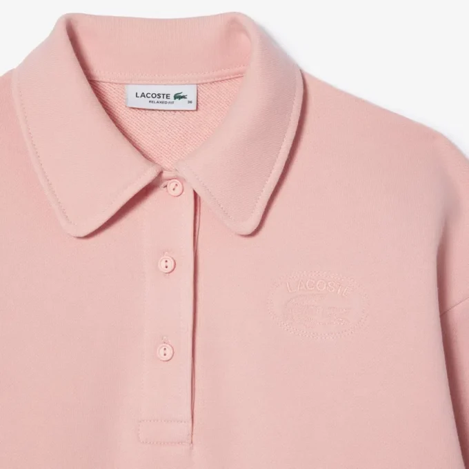 Women’s Relaxed Fit Embroidered Polo Sweatshirt