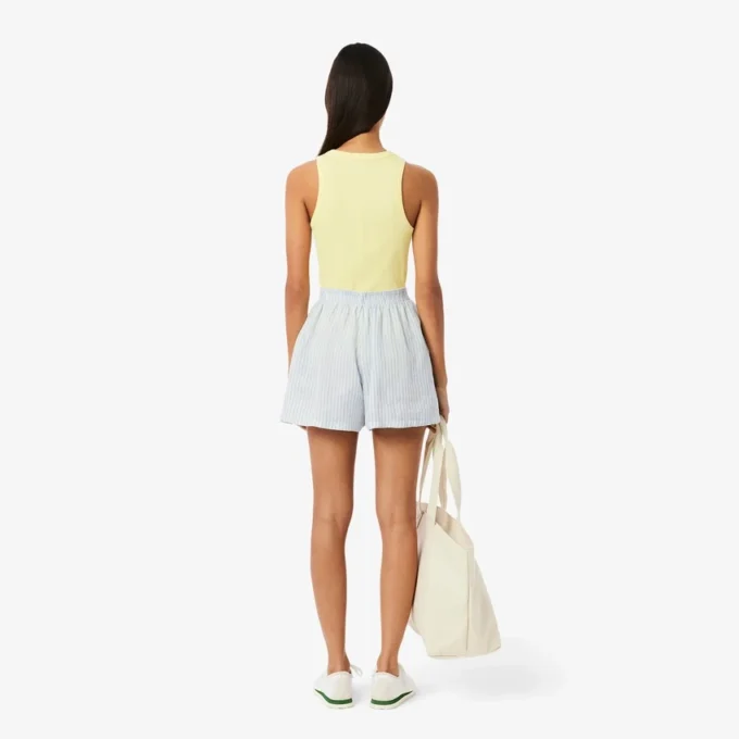 Women’s Relaxed Fit Striped Linen Shorts