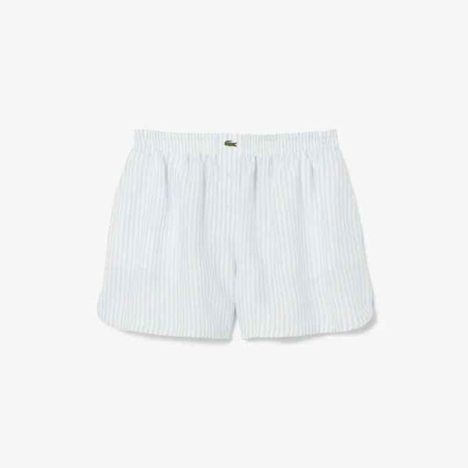 Women’s Relaxed Fit Striped Linen Shorts