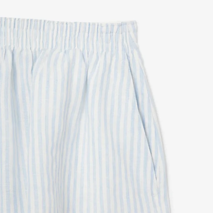 Women’s Relaxed Fit Striped Linen Shorts