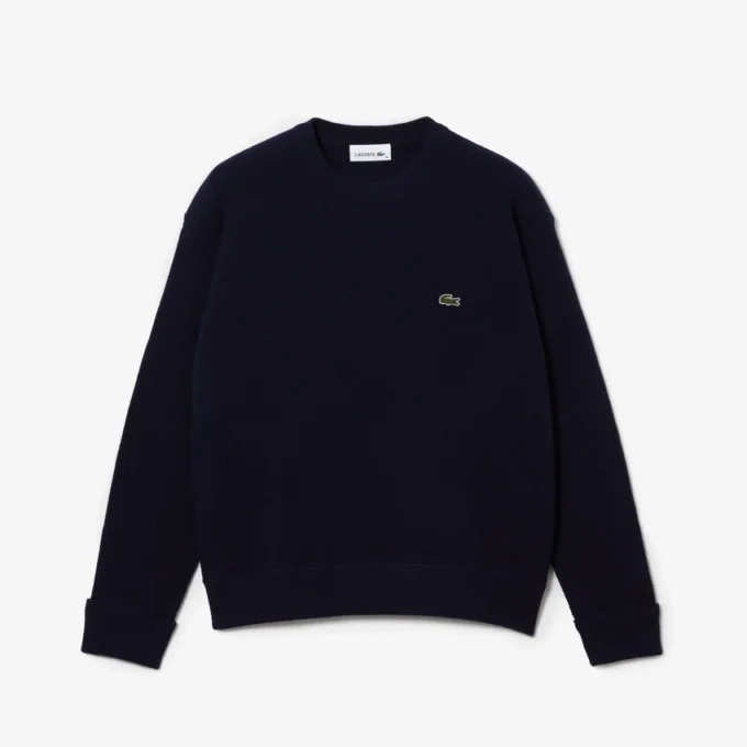 Women’s Relaxed Fit Wool Moss Stitch Sweater