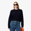 Women’s Relaxed Fit Wool Moss Stitch Sweater