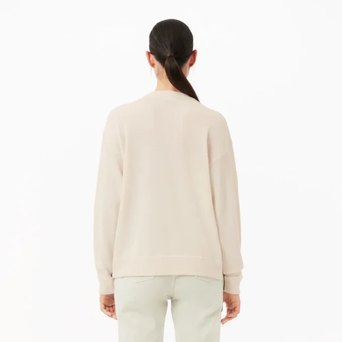 Women’s Relaxed Fit Wool Moss Stitch Sweater