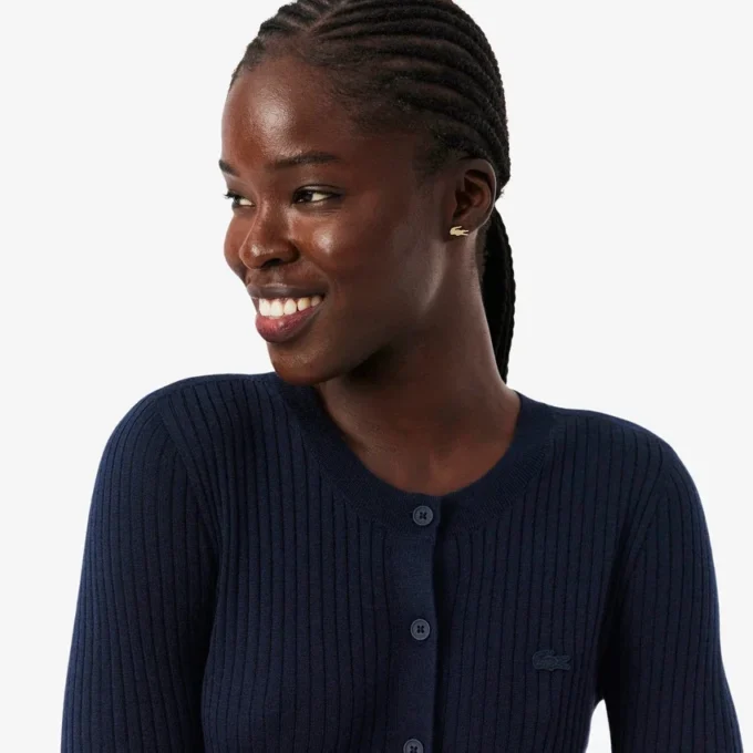 Women’s Rib Knit Merino Wool Cardigan