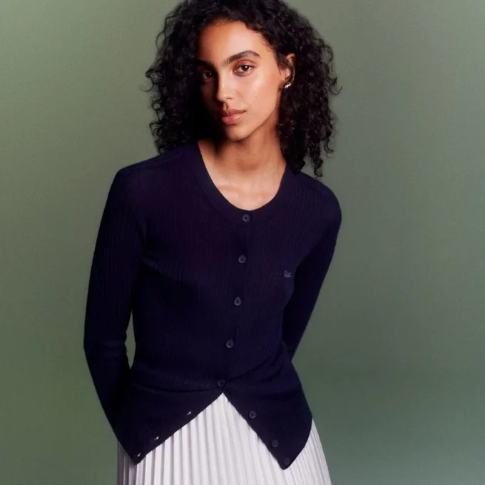 Women’s Rib Knit Merino Wool Cardigan