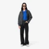 Women’s Ribbed Knit Polo Collar Sweater