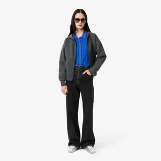 Women’s Ribbed Knit Polo Collar Sweater