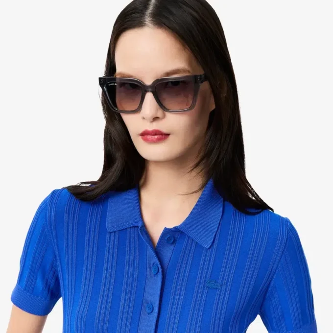 Women’s Ribbed Knit Polo Collar Sweater