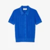 Women’s Ribbed Knit Polo Collar Sweater