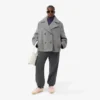 Women’s Short Oversized Wool Blend Pea Coat