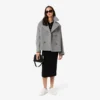 Women’s Short Oversized Wool Blend Pea Coat