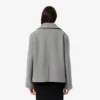 Women’s Short Oversized Wool Blend Pea Coat