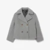 Women’s Short Oversized Wool Blend Pea Coat