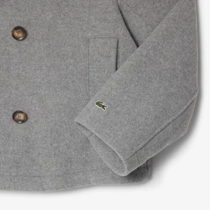 Women’s Short Oversized Wool Blend Pea Coat