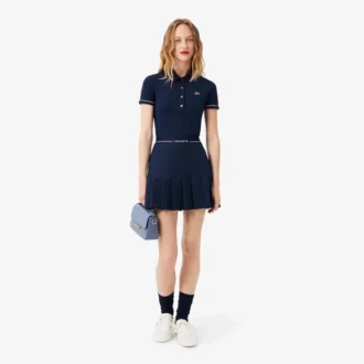 Women’s Short Pleated Wool Blend Skirt