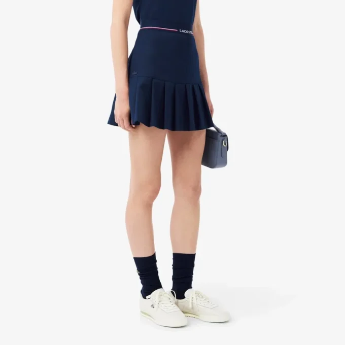 Women’s Short Pleated Wool Blend Skirt