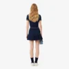 Women’s Short Pleated Wool Blend Skirt
