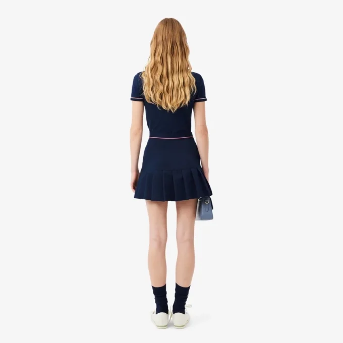 Women’s Short Pleated Wool Blend Skirt