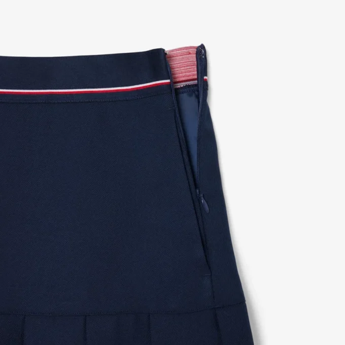 Women’s Short Pleated Wool Blend Skirt