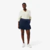 Women’s Short Pleated Wool Blend Skirt