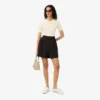 Women’s Short Sleeve Merino Wool Rib Knit Sweater