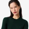 Women’s Short Sleeve Merino Wool Rib Knit Sweater